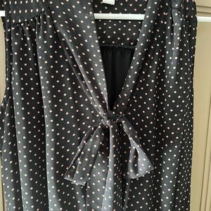 Polka Dot Black and Pink Dress